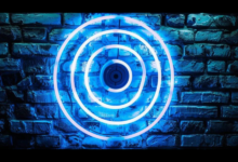 magic techno portal in wall